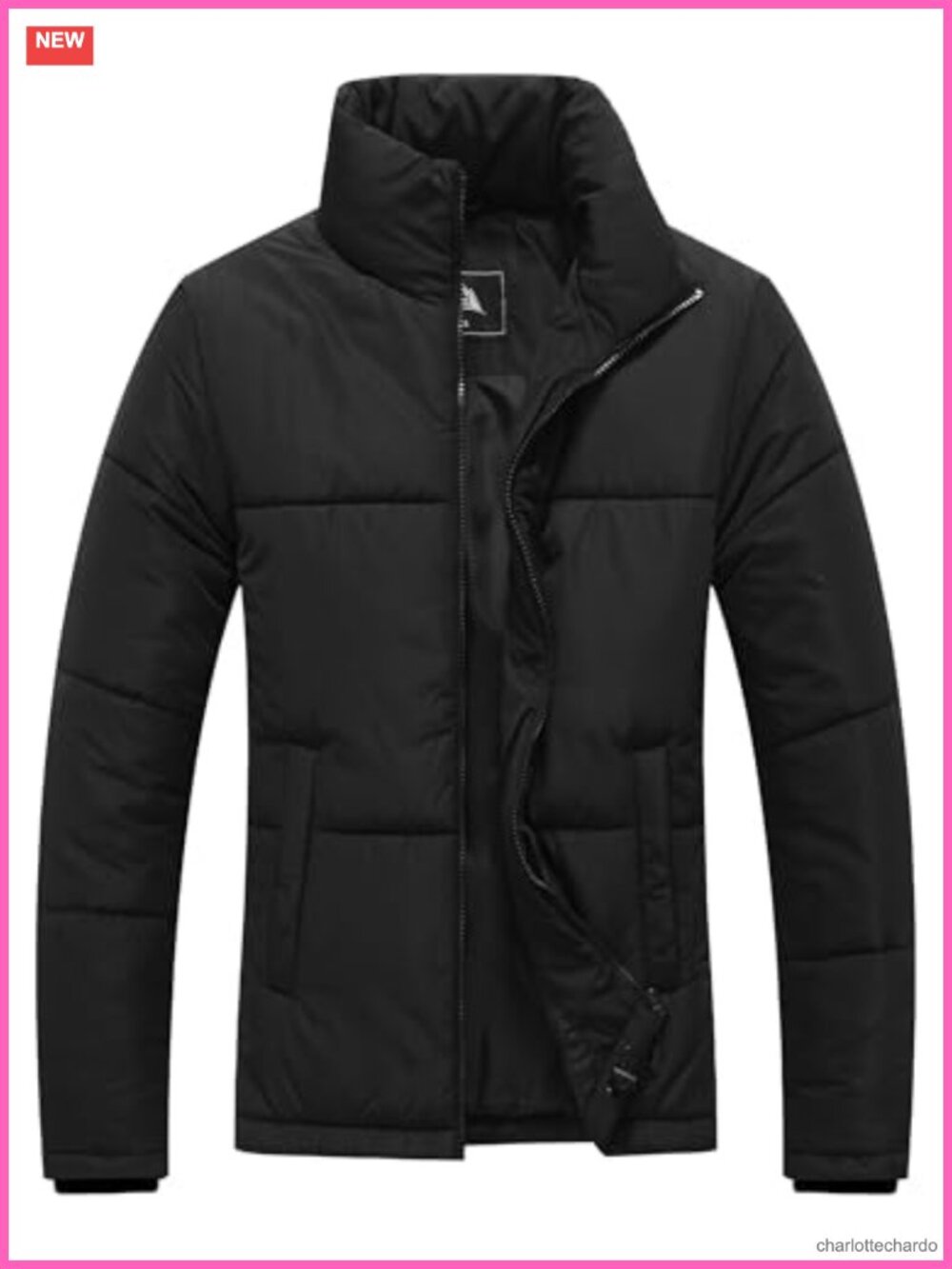 Women's Waterproof Puffer Jacket Full-Zip Lightweight Winter Coat